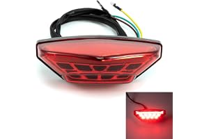 Motorcykel bakljus röd LED bromsljus bakljus universell dagsljus för 12 V motorcykel skoter ATV fyrhjuling trehjuling bromslj