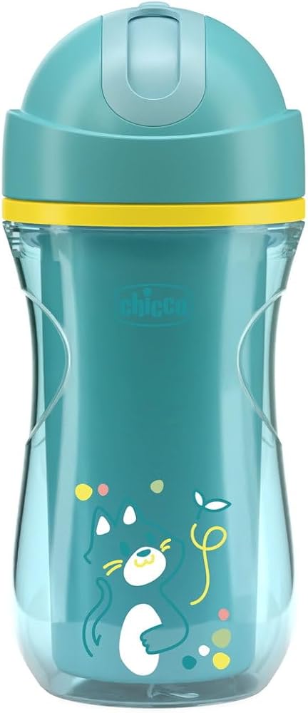 Chicco Spor Bardak Pipetli, 14 Ay+, Açık Mavi