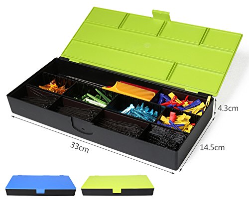 Cosmetics Collecting Box, Hair Styling Tools Box, Salon Tools Storage Case with Removable Dividers