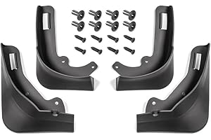 PANLOUTING Schmutzfänger für Tesla Model 3 / Y, Schlamm Klappen Spritzschutz, Auto Kotflügel Schutzbleche Vorne und Hinten Kotflügelschutz, Kein Bohrloch erforderlich (Für Model Y (Schwarz))