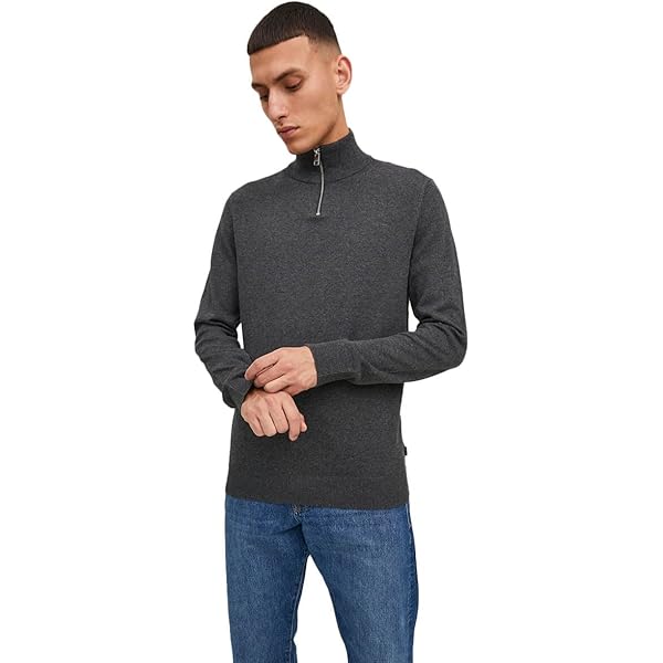 Half Zip Trui Fijn Gebreid 12257500 Groen | Jack & Jones » Allsize North Støre