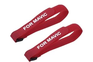 Hensych 2pcs Universale Elica stabilizzatori Cinghia di Fissaggio 20x380mm per Mini 3 PRO/Mavic 3/Mavic Air 2/Air 2S / Mavic Mini/Mini 2/Mini SE/Mavic 2 PRO Zoom/Mavic PRO/Fimi X8SE(Rosso)