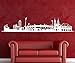 Produktbild Wandtattoo Nürnberg Skyline Stadion Fussball Stadt Wand Sticker Aufkleber Wandbild 1M082, Farbe:DunkelRot glanz;Länge des Motives:100cm