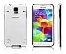 Produktbild GT-IMEX Schutzhülle Samsung Galaxy S5 nachtleuchtend Hülle Cover Hard Case Tasche Schale Etui (Schwarz)