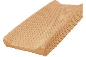 iEvolve Changing Pad Cover Ultra Soft Minky Dots Changing Table Cover Breathable Changing Table Sheet Diaper Changing Pad Cover for Baby Boys Girls (Brown)