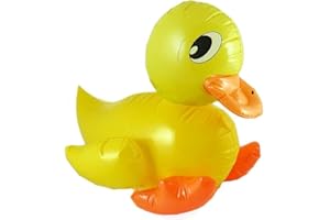 HENBRANDT Pato amarillo inflable grande de 42 cm HB