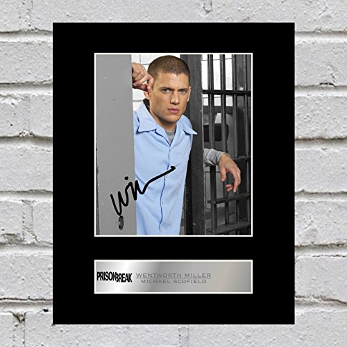 Wentworth Miller, Michael Scofield Signiert Foto Display Prison Break