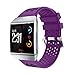 Produktbild Lightweight Ventilated Silicone Perforated Accessory Sport Bands for Fitbit Ionic for Fitbit Ionic 6 Bracelet Roar Glue (Lila)