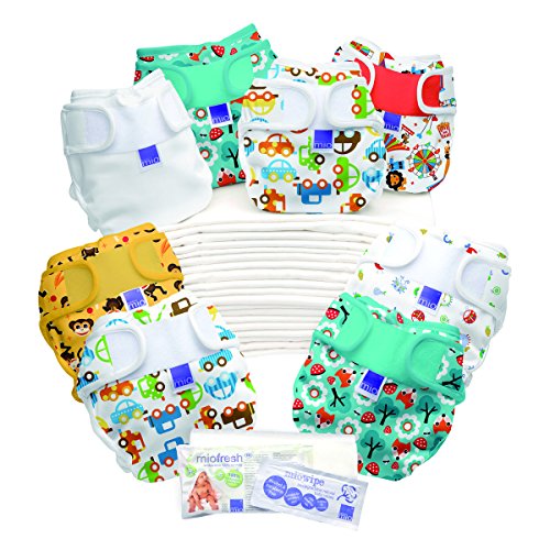 Bambino Mio Miosoft Two-Piece Reusable Nappy - Birth to Potty Pack, boy