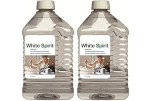 AQS INTERNATIONAL 2X AQS White Spirit Used Paint Linseed Oil, Thinning & Brush Cleaning Purpose 2 LTR