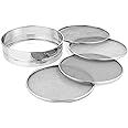 Konquer TimeS 4 in 1 Stainless Steel Interchangeable Sieve, Flour Chalni, Spices, Food Strainers, Atta Chalni, Jaali Channi Atta Maida Strainer