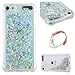 Price comparison product image Liquid Case for iPod Touch 5th/6th Generation, Silicone Durable Case Cover Liquid Glitter Soft Transparent Clear TPU Crystal Gel Scratch Resistant for iPod Touch 5/6,Hancda Silicone Glitter Sparkle 3D Flowing Liquid Bling Shiny Anti Drop Shockproof Back Skin Shell Elegant Flexible Protective Cover for iPod Touch 5th/6th Generation - Silver