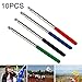 Produktbild GuoBomatealliance Sports&Entertainment Outdoor & Sports 10 PCS 1M 5 Knoten Multifunktions-Teleskop-Edelstahl-Gummimanschette Teaching Stick Guide Fahnenmast Signalflagge, zufällige Farbe