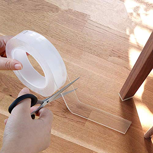 Cinta Adhesiva de Doble Cara Lavable,Nano-no Rastro Doble Cara