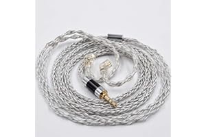 FAAEAL KZ ZSN ZS10 PRO Upgrade Earphone Cable,8 Core Cable Silver Blue Hybrid 784 Cores Silver Plated Upgrade Cable,Dedicated Cable 2Pin 0.75mm Replacement Headphone Wire for KZ ZSX Zax ZSN PRO