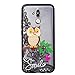Produktbild ChoosEU Huawei Mate 20 Lite Hülle Silikon Muster Panda TPU Mate 20 Lite Handyhülle Ultra Dünn Bumper Stoßfest Schwarz Silikonhülle Slim Case Schutzhülle Soft Design Cover - Eule