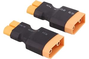 OliRC 2 pcs Mâle XT90 XT-90 à Femelle XT60 XT-60 Connecteur Adaptateur (C95-2)