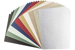 IDEEN MIT HERZ Cartón de efecto Oslo | DIN A4 | 230 g/m² | papel para manualidades en relieve, 10 colores | 30 hojas