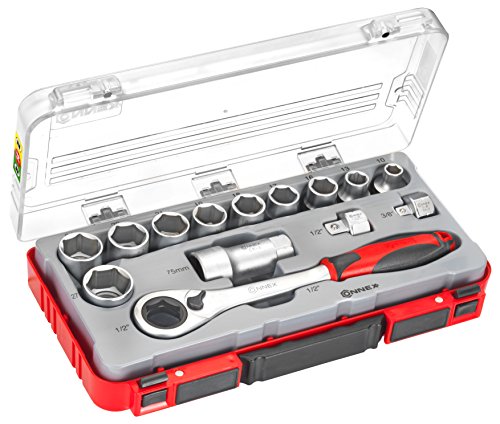 Connex Steckschlüssel Durchsteck-Satz, 14-teilig COX580214