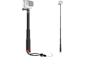 Tekcam 37inch Wodoodporny aluminiowy teleskopowy kijek do selfie do kamer GoPro Hero 11/10/9/8/7/6/5,AKASO, WOLFANG, APEXCAM, GOOKAM, Surfola 4K Action Cam