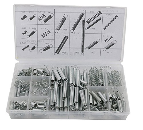 TILY-200 Stück/Set Metall lose Stahl Coil Spring/Druckfedern Zugfedern Sortiment Kit sortiert - 2