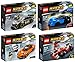 Price comparison product image LEGO New for 2016 Speed Champions 4 Set Bundle - Chevrolet Corvette Z06 75870, Ford Mustang GT 75871, Audi R18 e-tron Quattro 75872 & Audi R8 LMS Ultra 75873 by LEGO