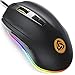 Price comparison product image LUDOS FLAMMA Gaming Mouse RGB 10,000 DPI 7 Programmable Buttons Wired USB Ergonomic Gaming Mice with Omron Switches, 8 Adjustable DPI Levels (500-10,000), RGB Backlight for PC or Laptop Gamers