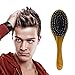 Boar Bristle Hair Brush - Natural Wooden Bamboo Handle Best for Styling, Straightening, Detangling or to Set Thick, Thin, Fine, Straight, Curly, Wavy, Long, Short, Dry, or Damaged Hair on Men or Women
