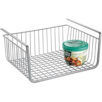 InterDesign York Lyra Drahtkorb zum Einhängen, offener Regalkorb aus