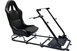 FK AUTOMOTIVE SEDILE GIOCO PER PC E CONSOLE DI GIOCO IN SIMILPELLE NERA
