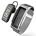 Price comparison product image JIANGJIE Bluetooth Call Bracelet, Fitness Tracker with Heart Rate Blood Pressure Oxygen Monitoring, Pedometer Calorie, Smart Reminder, Music Switch,A