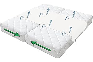 BUICXJKZ Liebesbrücke für Matratzen 230 x 50 cm，Matratzenbrücke mit Spanngurt Kein Verrutschen，Ritzenfüller für Matratzen， Matratzenverbinder für Familien & Paare, für alle Matratzen & Topper ab 5 cm Höhe