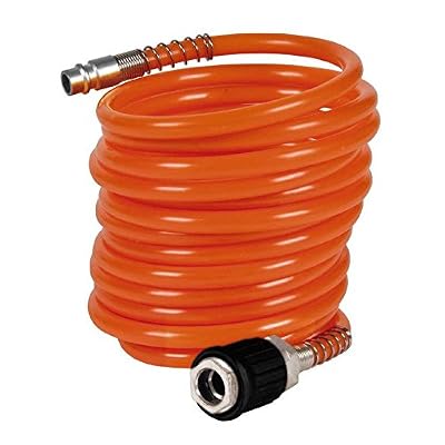 Einhell Accessoire Tuyau d'air en spirale 4 mètres, Ø6mm - Pression de fonctionnement maximale 8 bar - Avec raccords