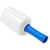 Amazon Basics Stretch Film Roll, 5 in x 1,000 ft, 1 Roll with 1 Handle, Clear