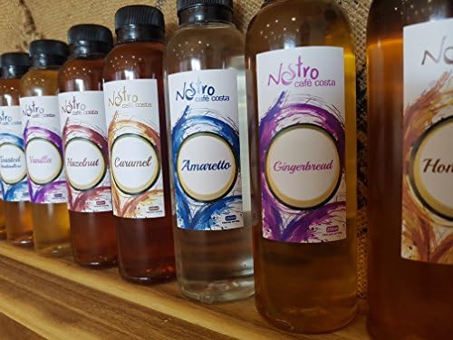 Nostro Cafe Costa Coffee Flavouring Syrups 250ml / 1 Litre Gift Bottles Set (Toasted Mashmallow, 250ml)