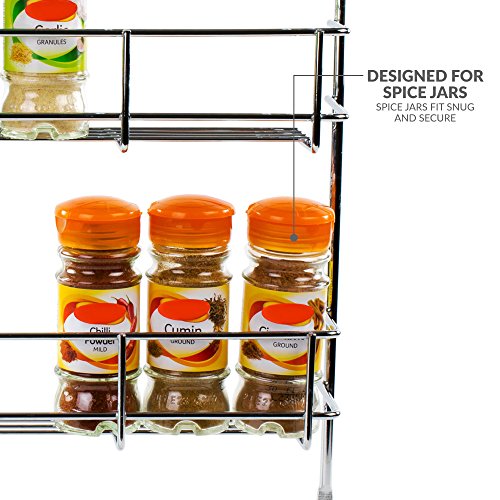 Andrew James – Gewürzregal – 4 Etagen – Zur Befestigung an Wand oder Küchenschrank – 2 Jahre Garantie - 7