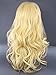 Discoball High Quality Womens Light Blonde Fashion Natural Full Curl Wig Cosplay Party