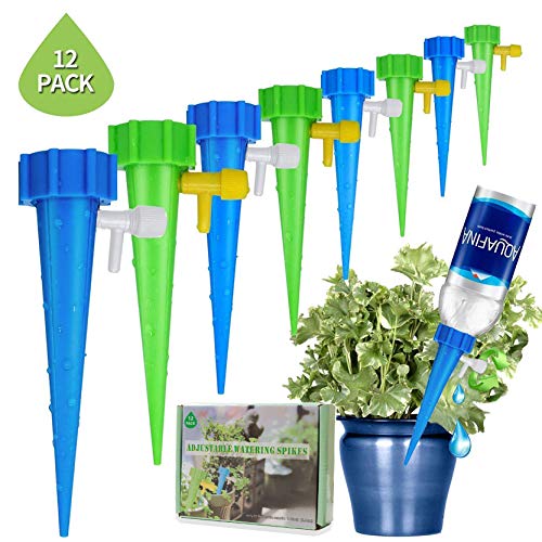 Minetom 12 Pcs Irrigation Goutte à Goutte Kit Réglable Irrigation de Plante Automatique Plantes Irrigation Système pour Jardin