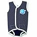 Splash About Baby Wrap Neoprene Wetsuit - Navy Blue Dotted, Large, 18-30 Months