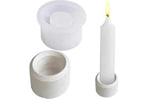 LONNALEE Silikonform kerzenhalter,3D Silikon Gießform Kerzenhalter DIY Kerzenformen Zum Gießen kerzen formen Silikon Kerzenform Selber Machen Set für Kerzenständer Tablett ，Halloween Gießform Kerzenhalter