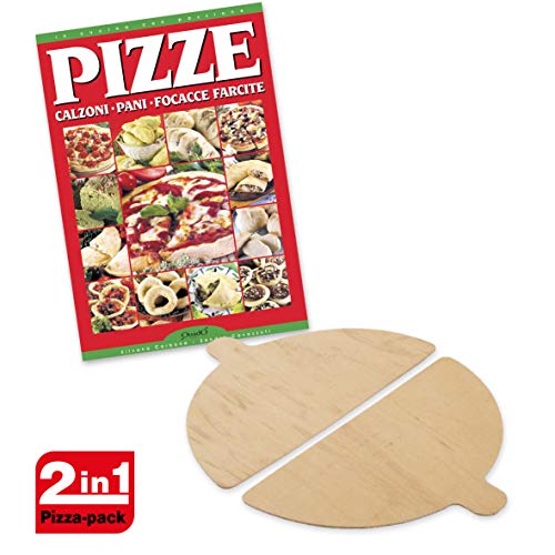Spice Set Spice - Paleta de madera para hornos pizza Spice - G3ferrari - Optima - Ariete - Melchioni + Recetario Pizza Calzoni Pane