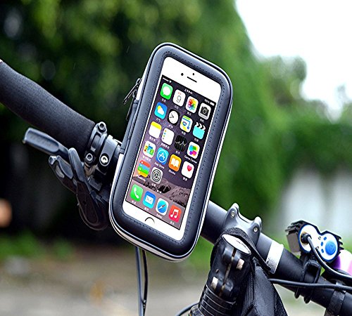 VSOAIR Giratorio de 360 Grados de la Bicicleta de la Motocicleta Impermeable o Barra de la Manija de la Bolsa Funda Soporte para iPhone 6  6 Iphone Plus 5 5 Pulgadas