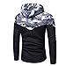 Produktbild LANSKIRT Herren Oberjacke Camouflage Langarm Sweatshirt mit Kapuze Mantel Outwear