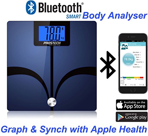 Intelligente Waagen – Bluetooth Körperfett Analyser – 100% Zufriedenheit garantiert . Kompatibel mit Apple Health für iPhone & Android-Geräte. Überwachen Sie Ihren Gewichtsverlust und Ihre Fitbit Fortschritte mit Hilfe dieser digitalen Personenwaage - 3