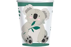 Amscan 9908600 - Koala Eucalyptus Party Paper Cups - 8 Pack