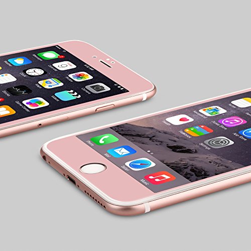 SUPTMAX iPhone 6s Screen Protector, iPhone 6 Tempered Glass Edge to Edge [3D Touch Compatible] [Anti-fingerprint ] Apple iPhone 6s Ballistic Glass (Rose Gold)