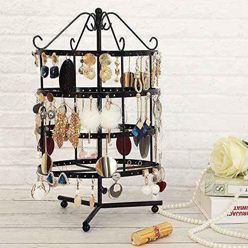 Black Metal Jewellery Stand