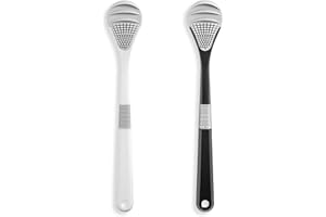 Sonnorel 2 Stück Zungenschaber, Zungenreiniger Heilung von Mundgeruch (Essbare Qualität), Silikon, kein Bedarf Reinigungsgel, Zungenschaber, Zungenbürste Frischer Atem in Sekunden