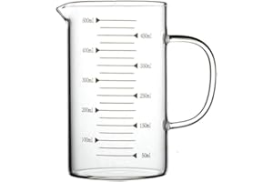 GuDoQi 17 Oz Glass Measuring Cup with Ergonomic Handle Thick Wall Clear Measurements Oven and Freezer Available for Baking Cooking Pouring Liquid