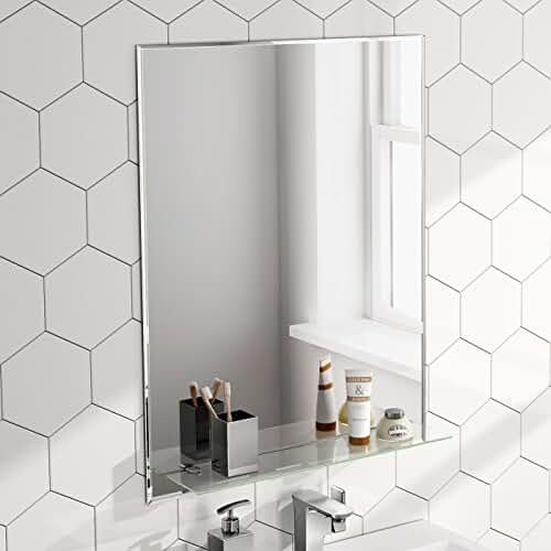 Amazon.co.uk bathroom mirrors with shelf